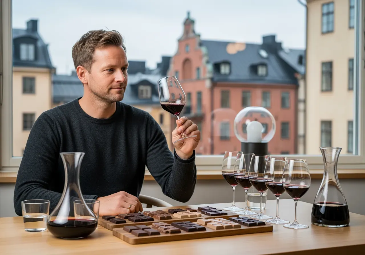 Choklad och vinprovning i Stockholm