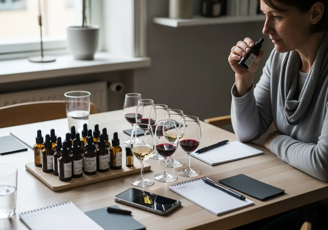 Doftskola och minivinprovning i Stockholm