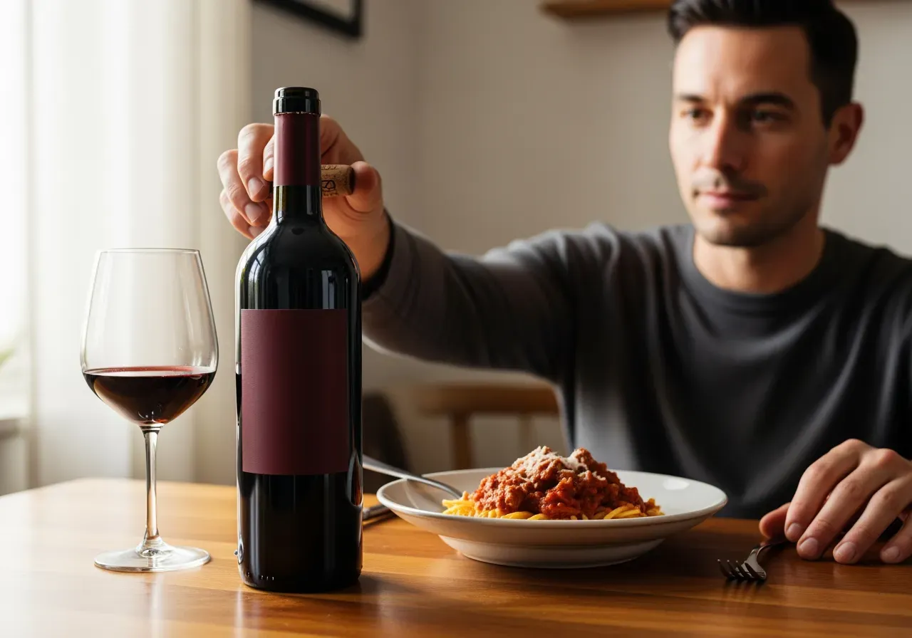 Italienska röda viner med mat