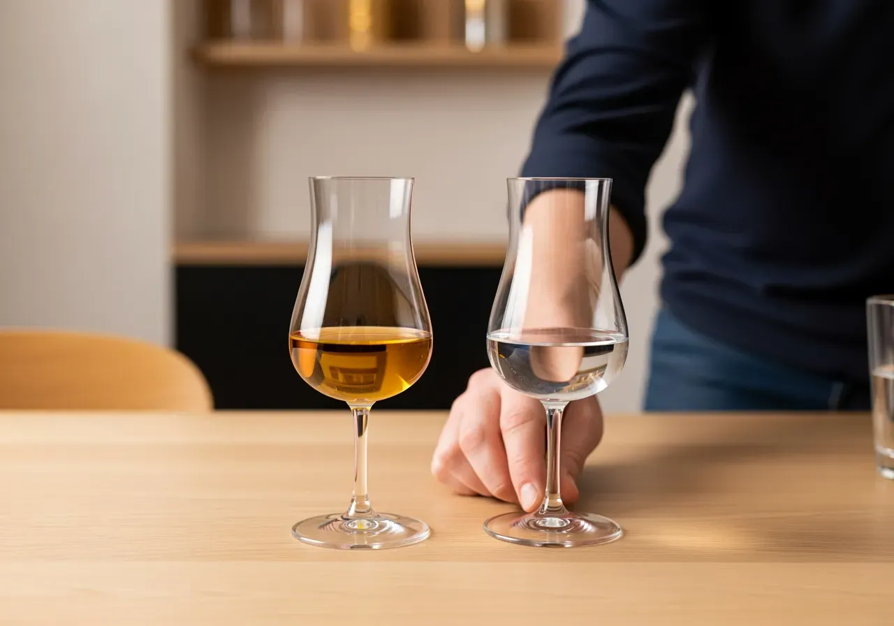 Fatlagrad och olagrad grappa jämfört