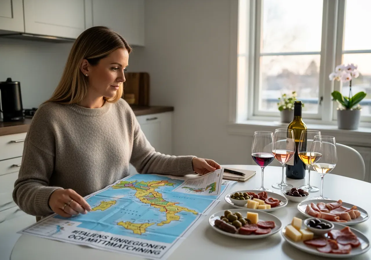 Italiens vinregioner och matmatchning