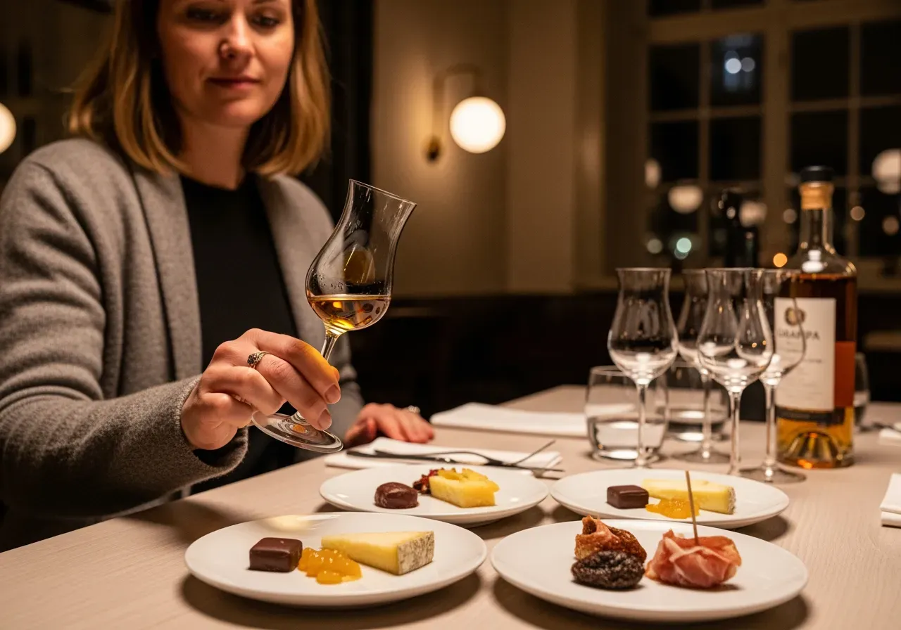 Matmatchning och grappaprovning i Stockholm