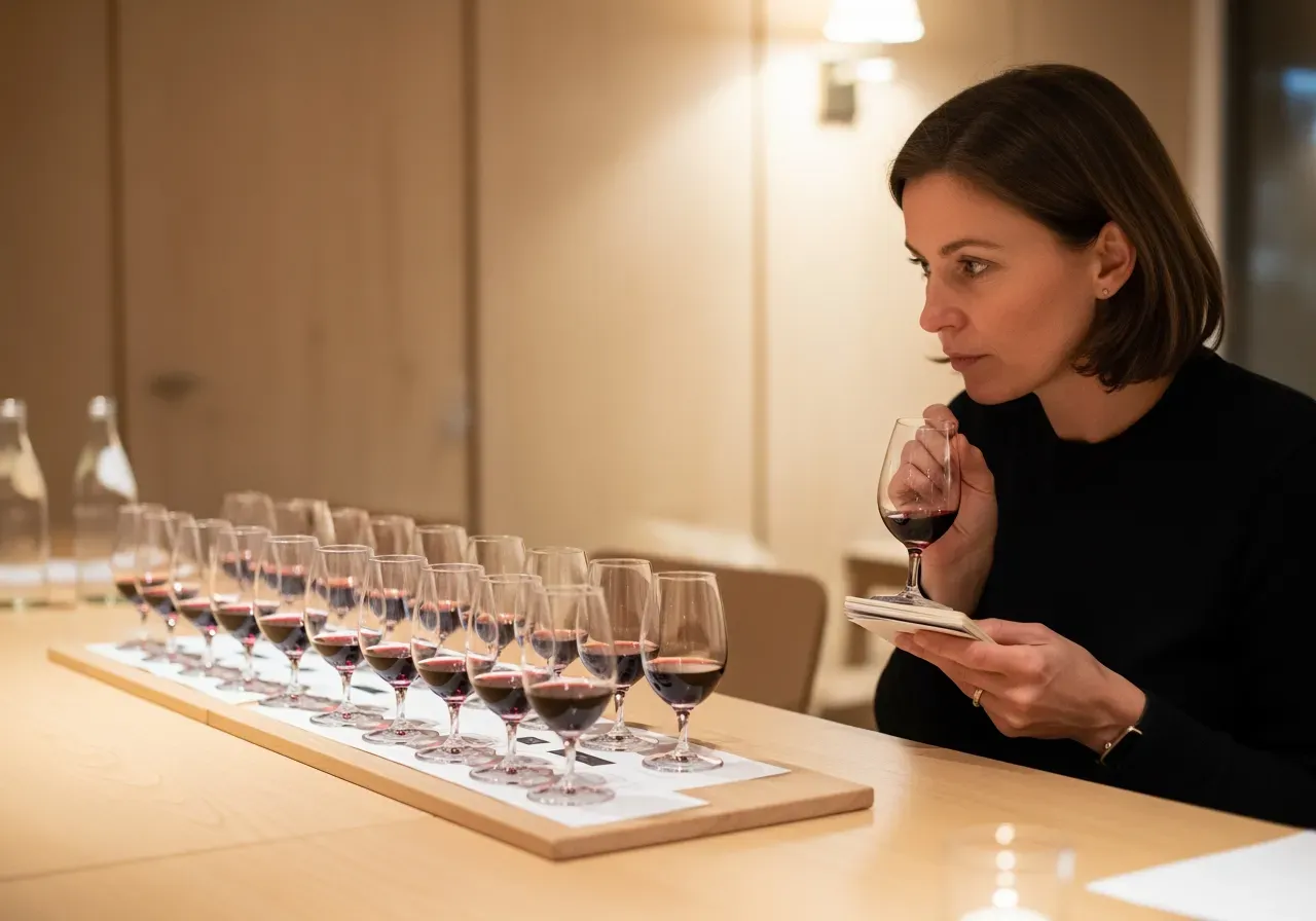 Minivinprovning i Stockholm etikett och tempo