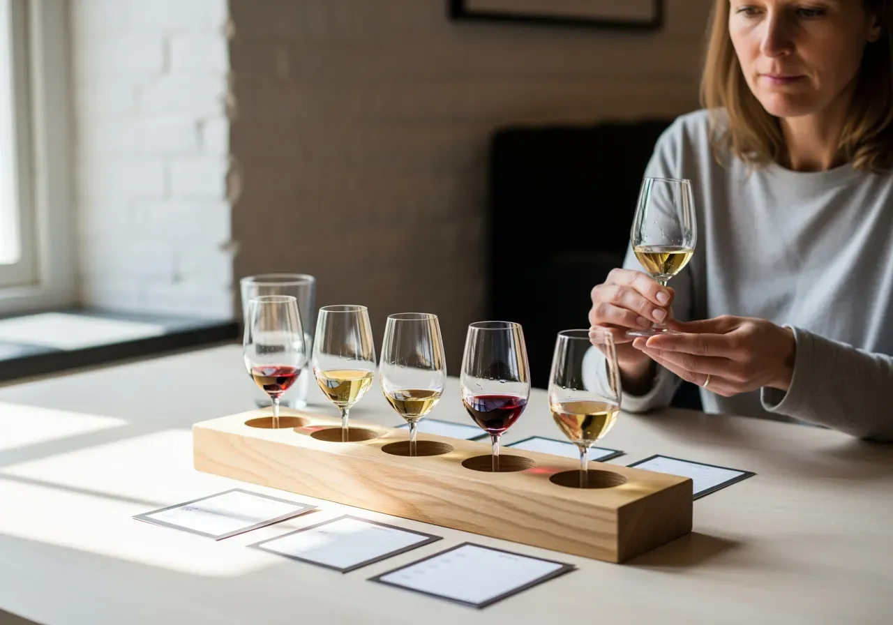 Minivinprovning i Stockholm provningsbricka