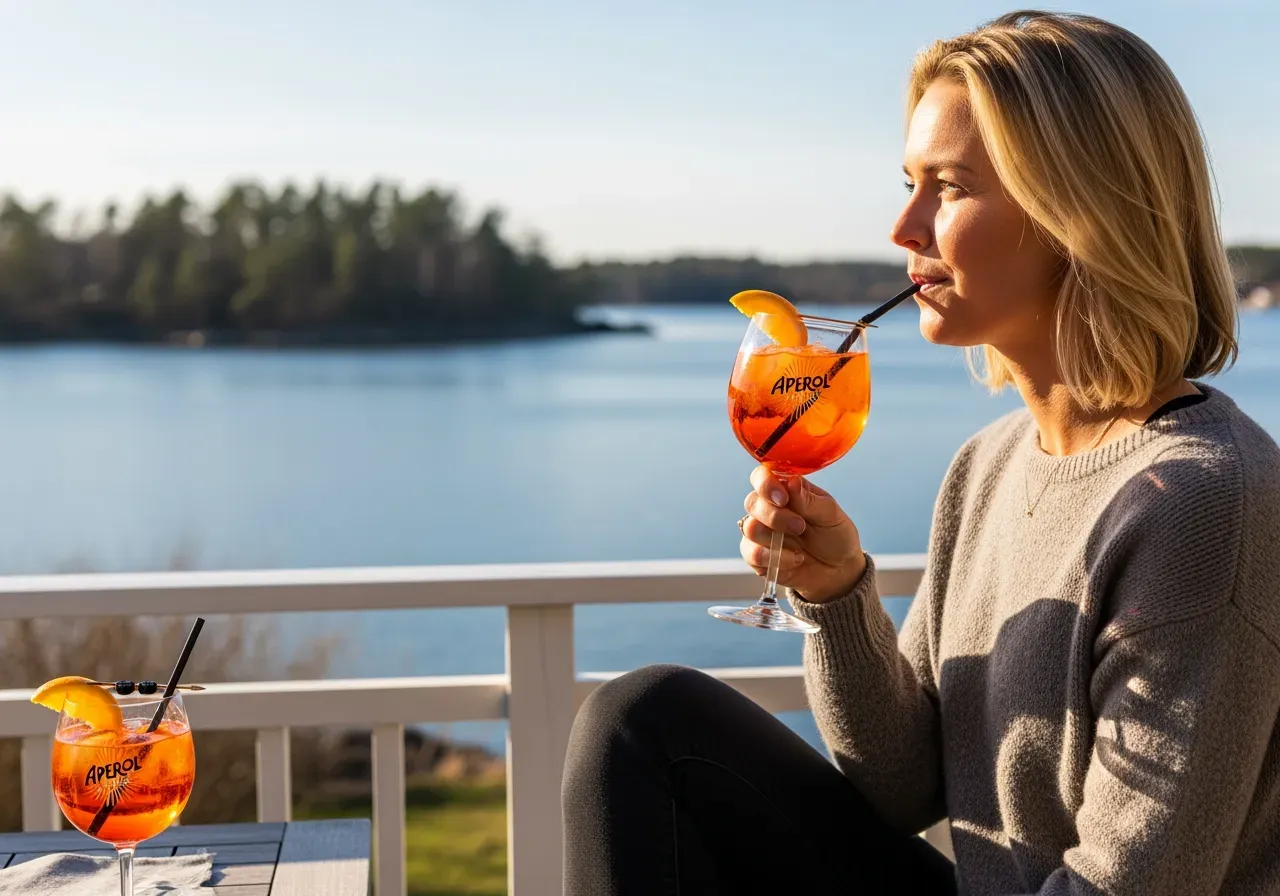 Aperol Spritz med prosecco och sodavatten