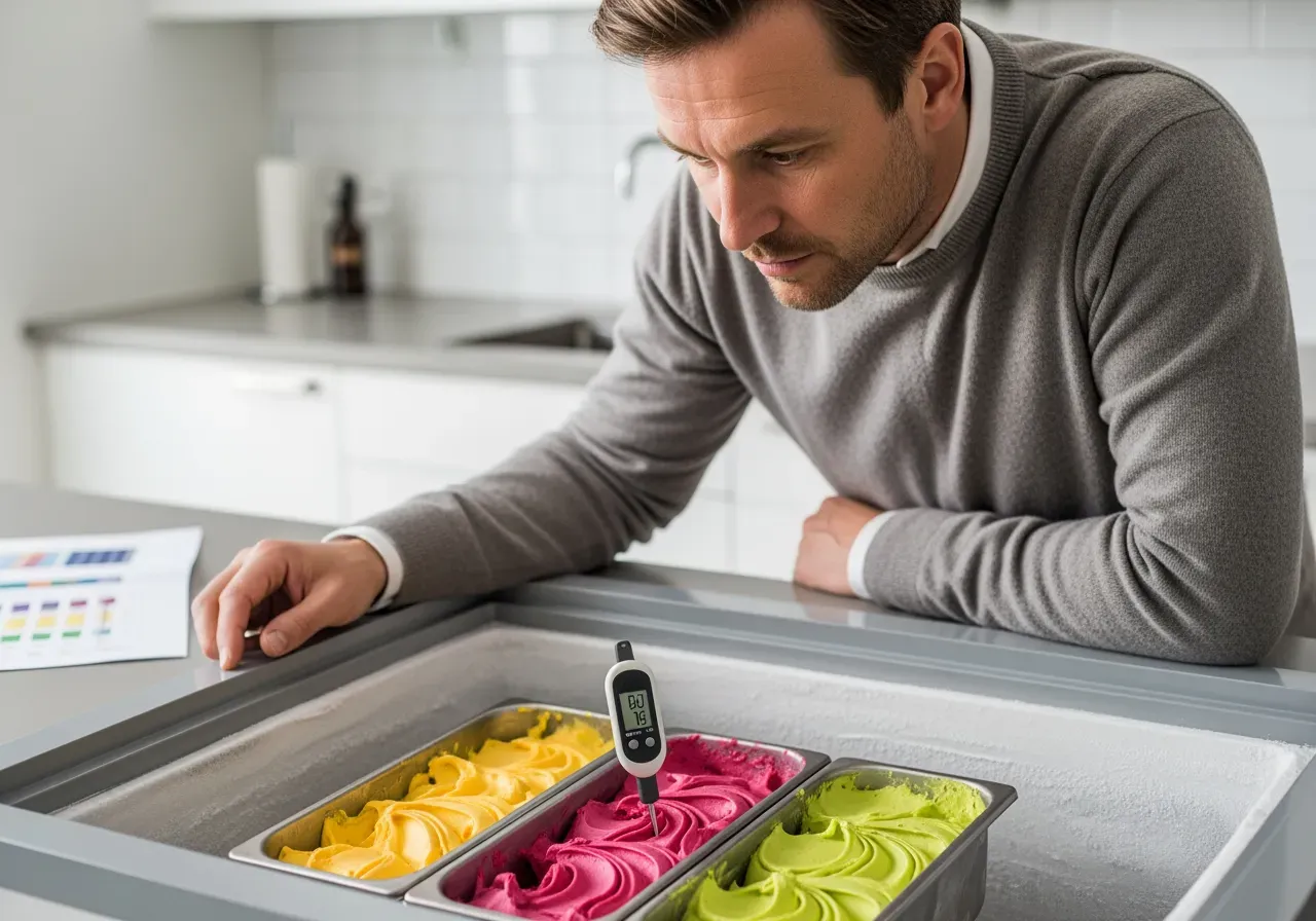 Sockerarter och fryspunkt i gelato