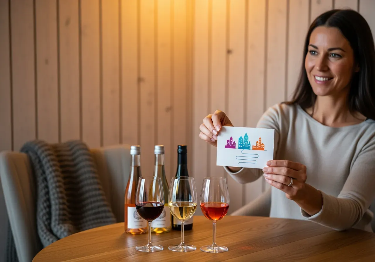 Välj vinprovning i tre städer