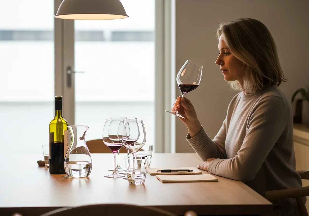 Vinprovning för en person