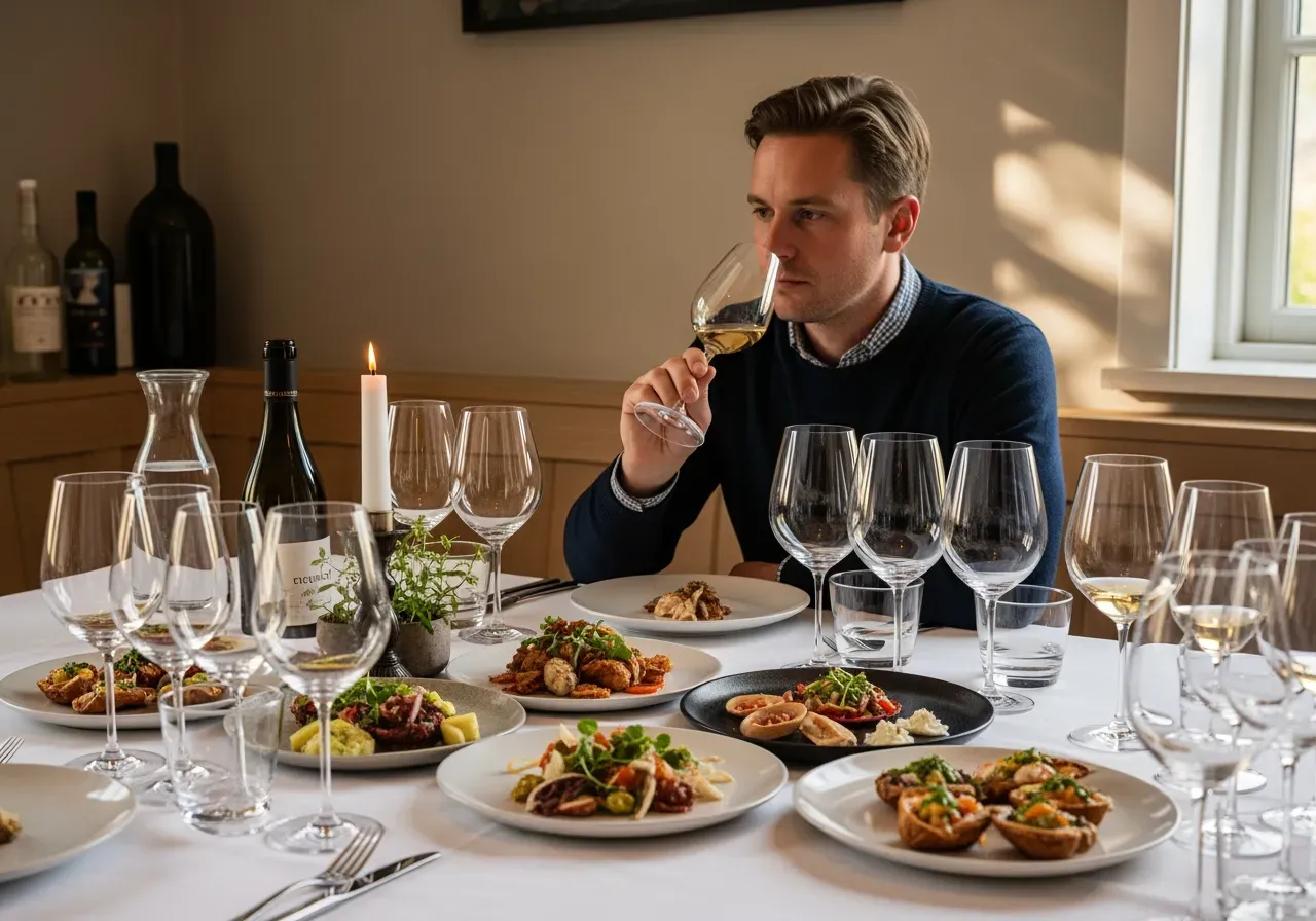 Vinprovning med mat i Mellansverige